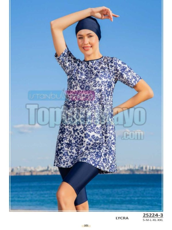 Yarı Tesettür Mayo | Semi Covered Swimsuit - İstanbul Mayo