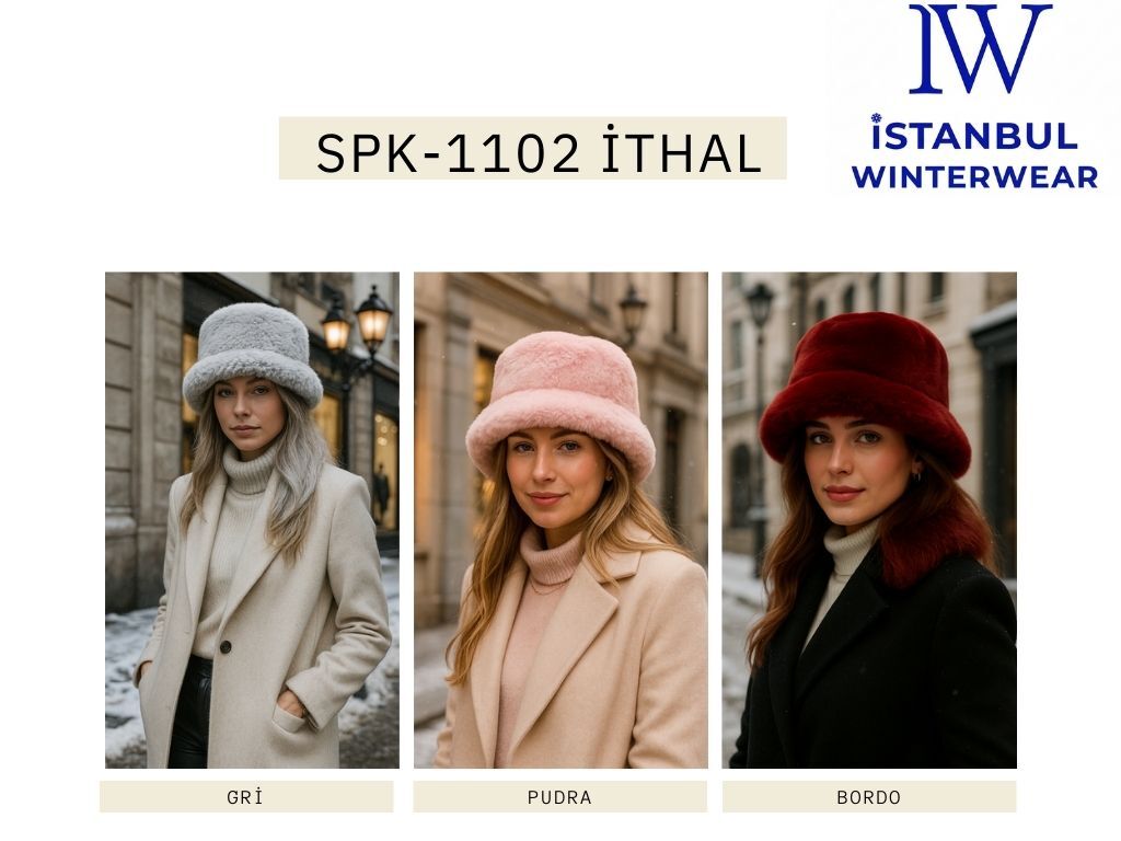 Toptan Kadın Kışlık Şapka - 1