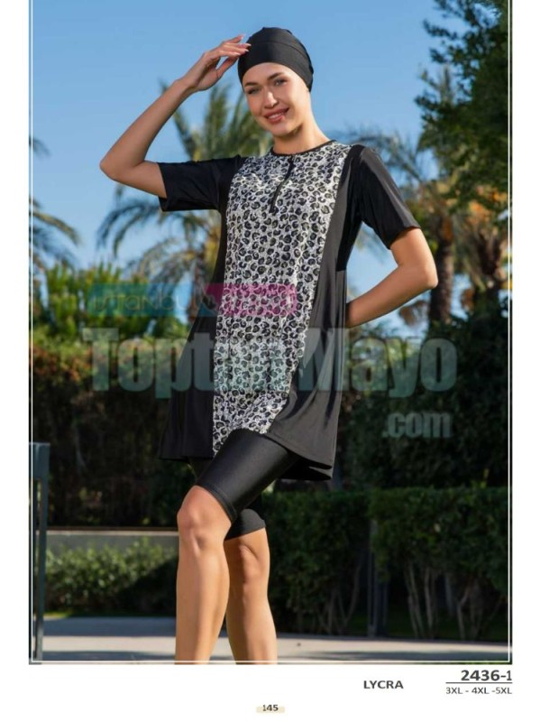 Yarı Tesettür Mayo | Semi Covered Swimsuit - İstanbul Mayo