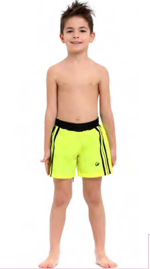 Erkek Çocuk Şort 1015 Neon Sarı