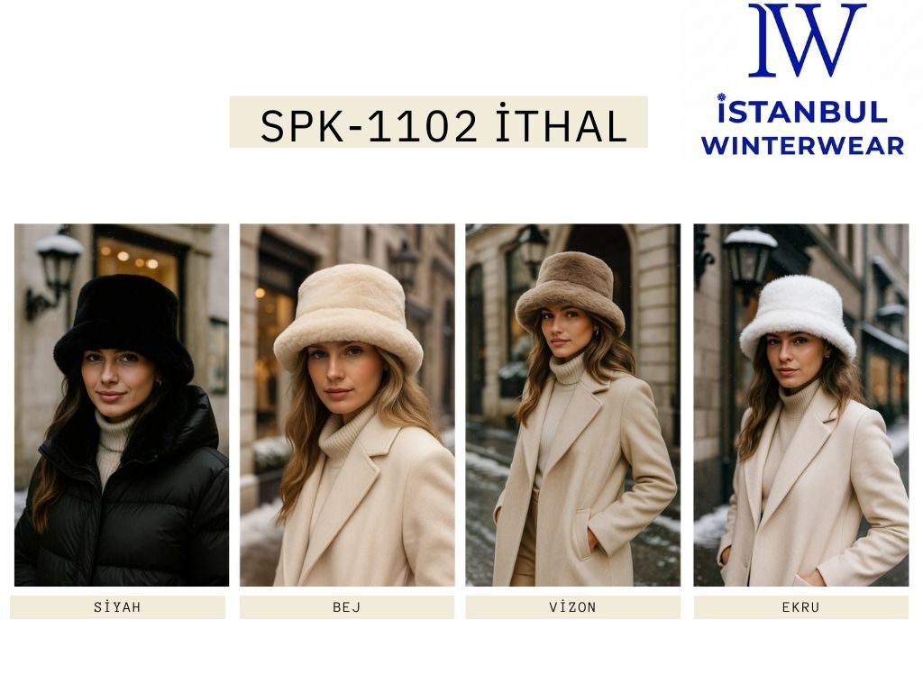 Toptan Kadın Kışlık Şapka - 1
