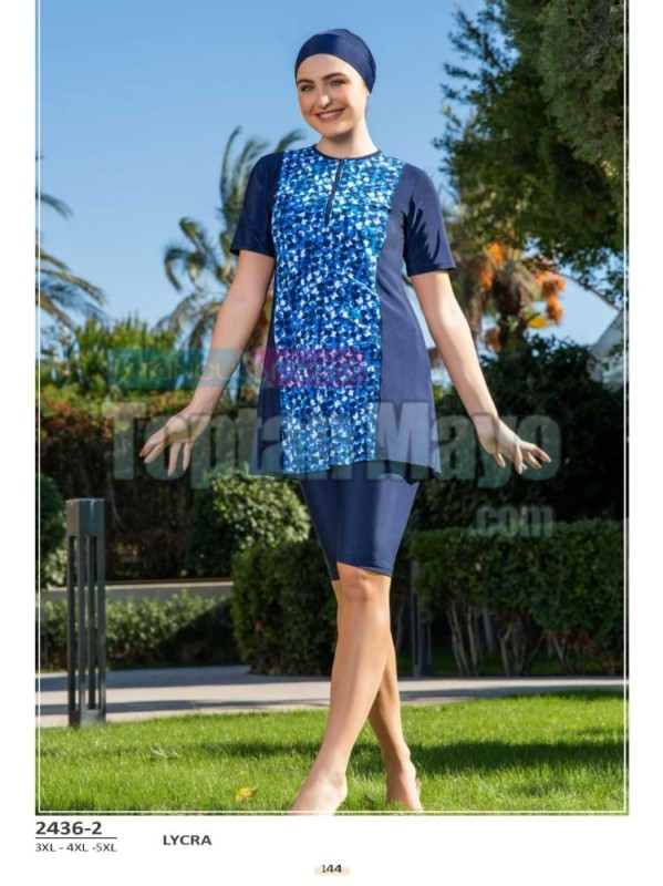 Yarı Tesettür Mayo | Semi Covered Swimsuit - İstanbul Mayo