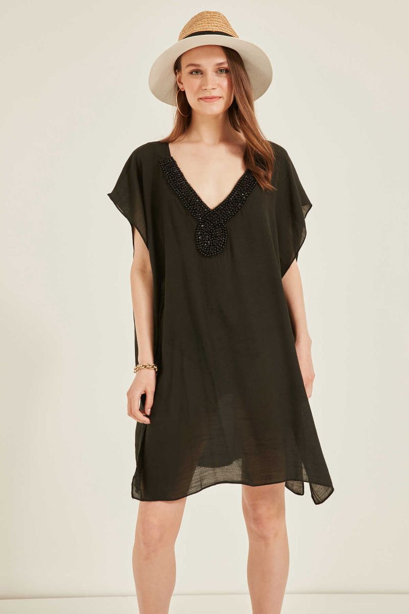 Toptan Yeni Sezon Pareo Plaj Elbisesi T7899 - 1