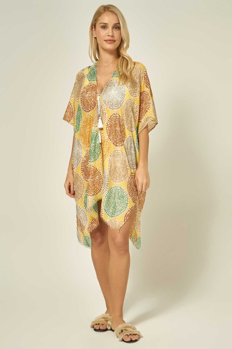 Toptan Yeni Sezon Pareo Plaj Elbisesi T7816 - 1