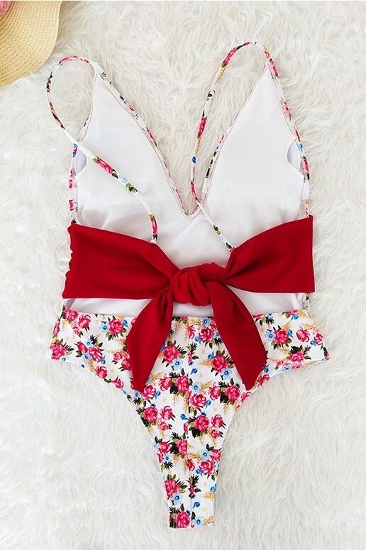 Çiçek Desenli Mayo - 4