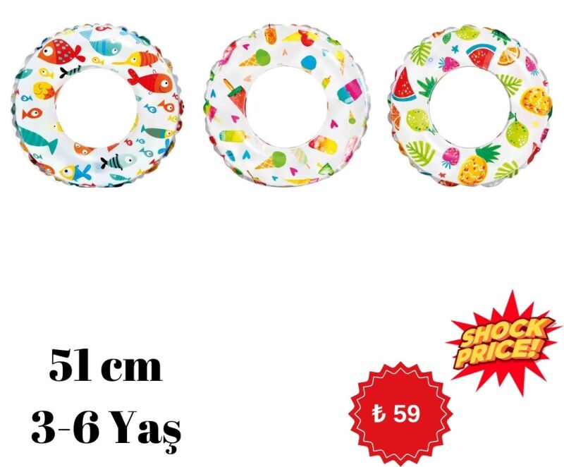 Toptan Çocuk Deniz Simidi 51 cm - Istanbul Beachwear