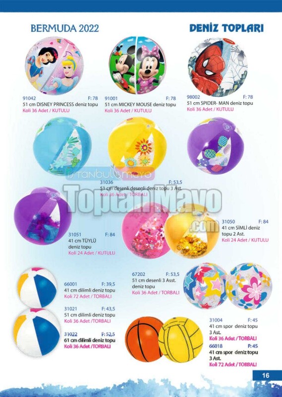 Toptan Deniz Topu - DENİZ OYUNCAKLARI