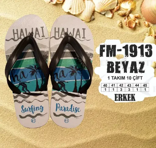 Şık Toptan Unisex Plaj Terliği - 2026 Sezonu (T8112) - 1