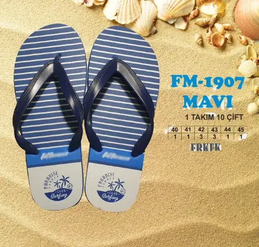 Yazlık Toptan Unisex Plaj Terliği - 2026 Sezonu (T8135) - 1