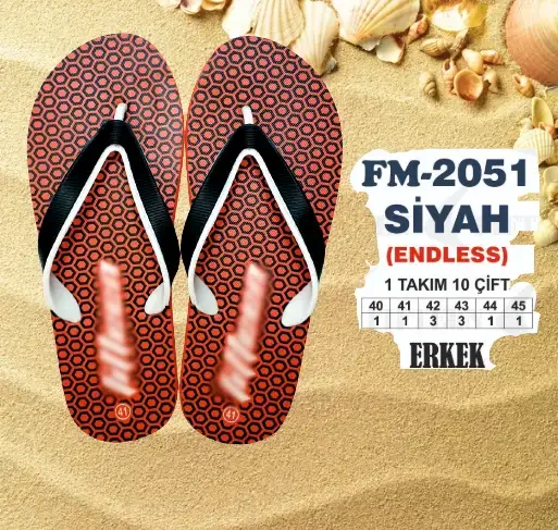 Dayanıklı Toptan Unisex Plaj Terliği - 2026 Sezonu (T8165) - İstanbul Plaj Terliği