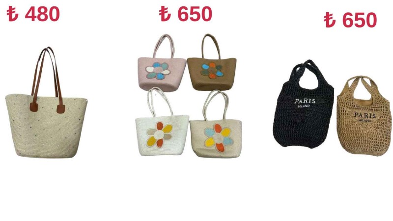 Toptan Hasır Çanta - İstanbul Mayo