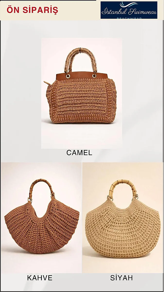 Toptan Hasır Çanta - 1