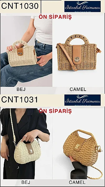 Toptan Hasır Çanta - İstanbul Mayo