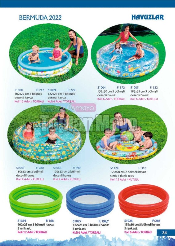 Toptan Havuz 2 - DENİZ OYUNCAKLARI
