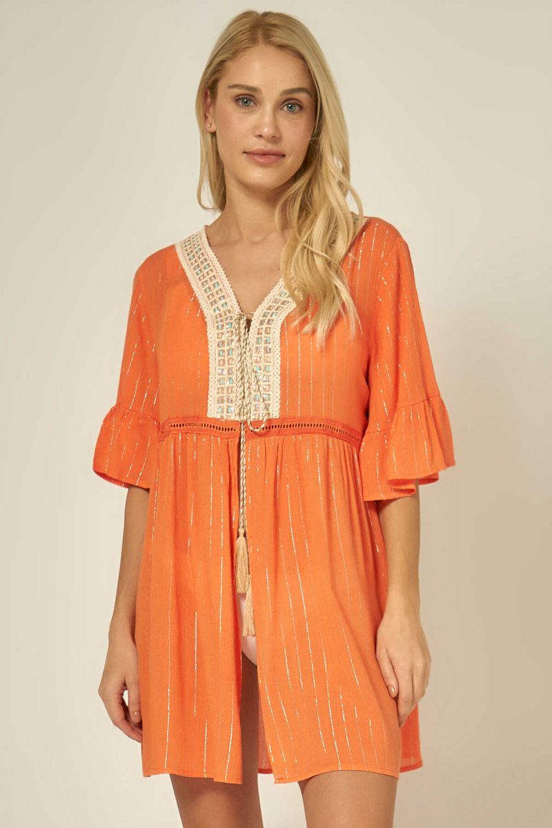 Toptan Yeni Sezon Pareo Plaj Elbisesi T7840 - 1