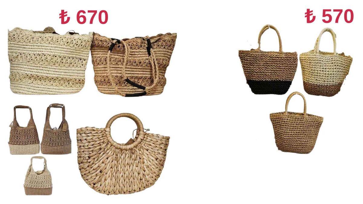 Toptan Hasır Çanta - 1