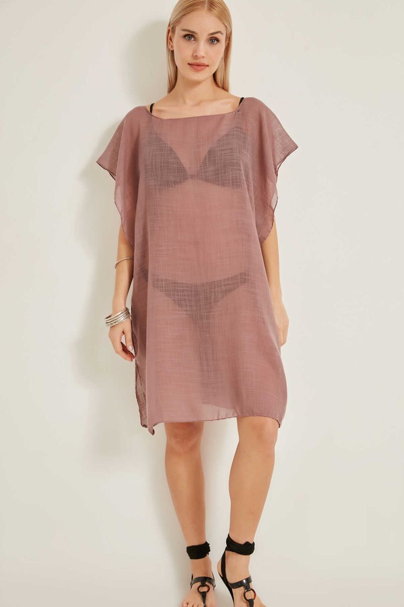 Toptan Yeni Sezon Pareo Plaj Elbisesi T7852 - 1