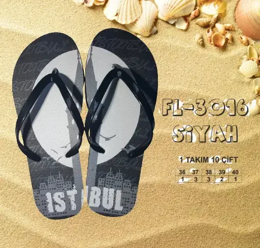 Kaliteli Toptan Kadın Plaj Terliği - 2026 Sezonu (İstanbul) (T8063) - 1