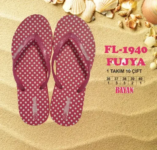 Kaliteli Toptan Kadın Plaj Terliği - 2026 Sezonu (T8034) - 1