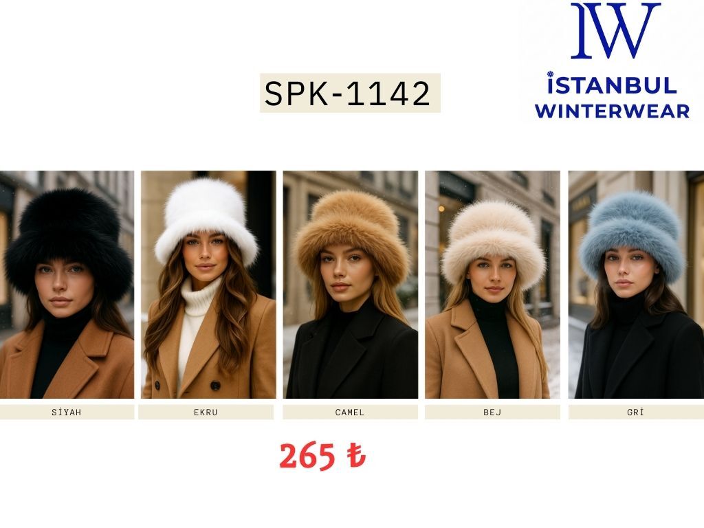 Toptan Kadın Kışlık Şapka - 1