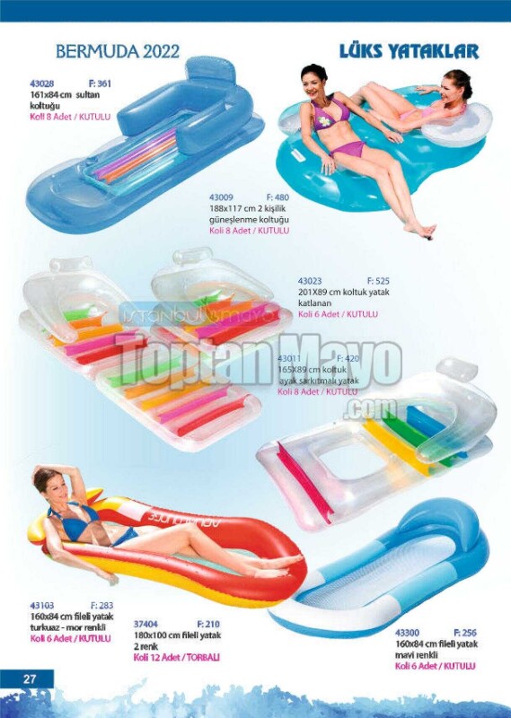 Toptan Lüks Deniz Yatağı 3 - DENİZ OYUNCAKLARI
