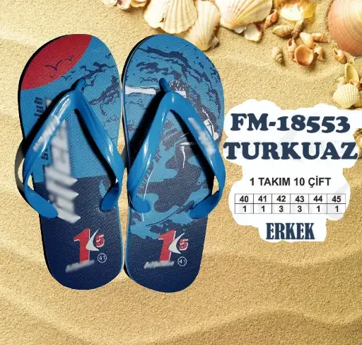 Konforlu Toptan Unisex Plaj Terliği - 2026 Sezonu (T8162) - İstanbul Plaj Terliği