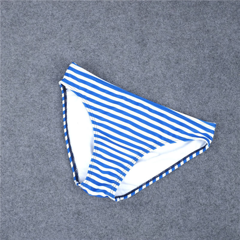 Mavi Cizgili Şık Bikini Takım - 3