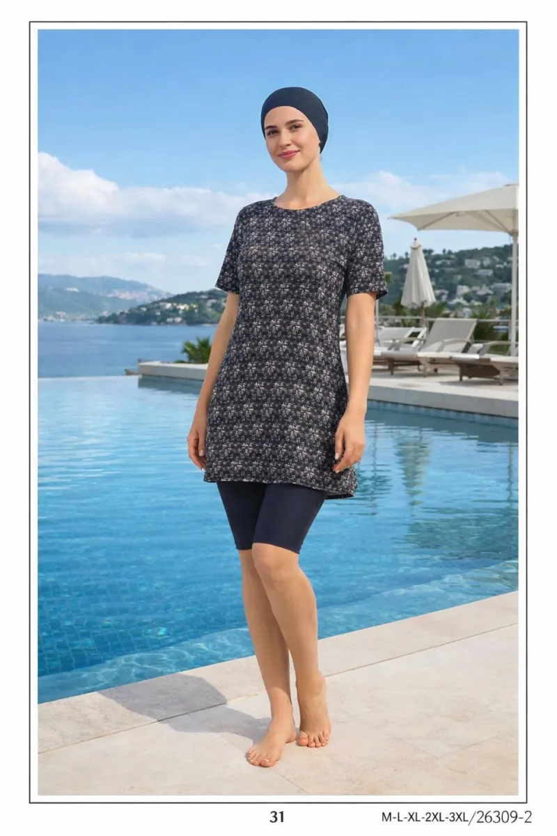 Wholesale Best-Seller: Chic Semi-Covered Modest Swimwear Set | High Margin Item - 1