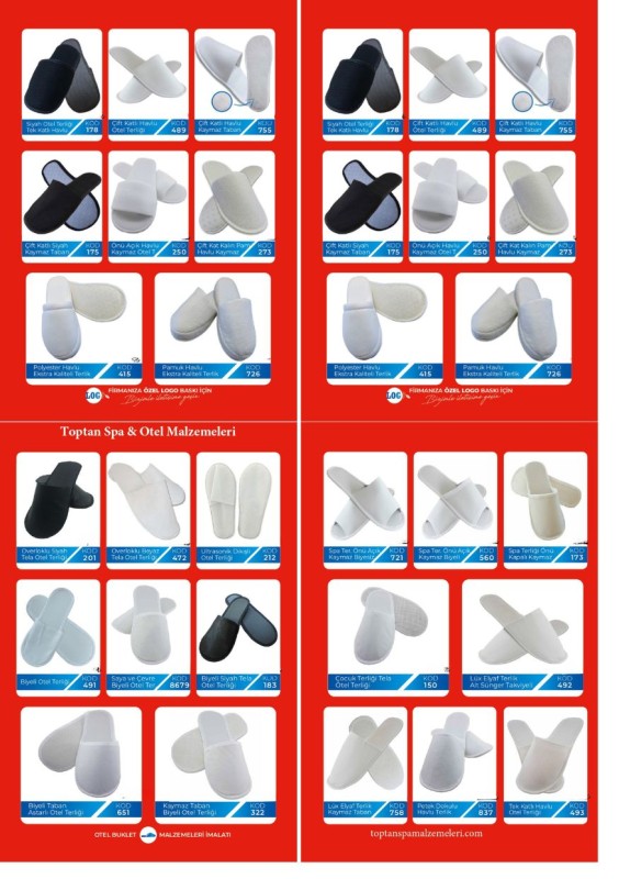 Otel Terliği / Hotel Slippers - İstanbul Otel Malzemeleri