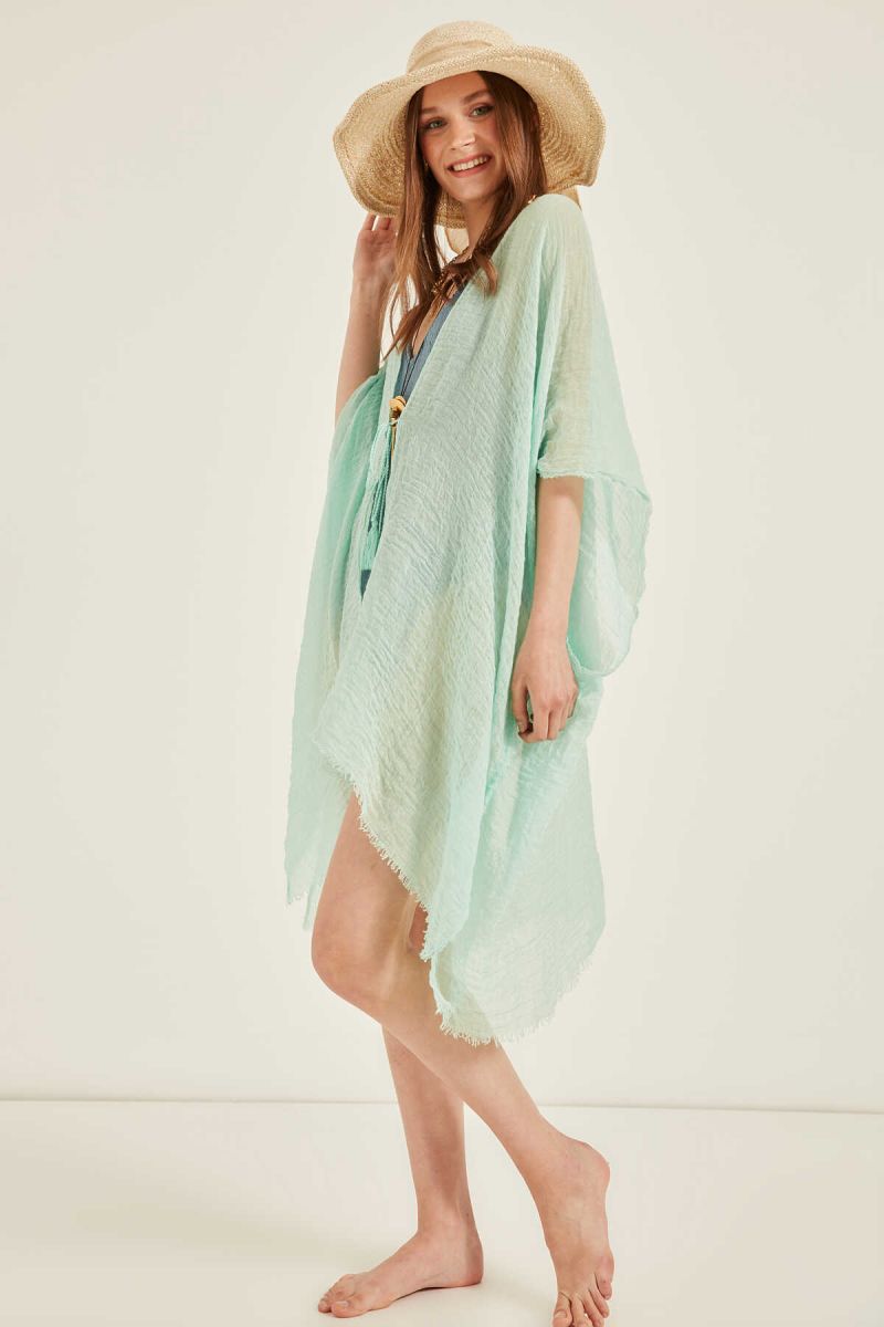 Toptan Yeni Sezon Pareo Plaj Elbisesi T7886 - 1