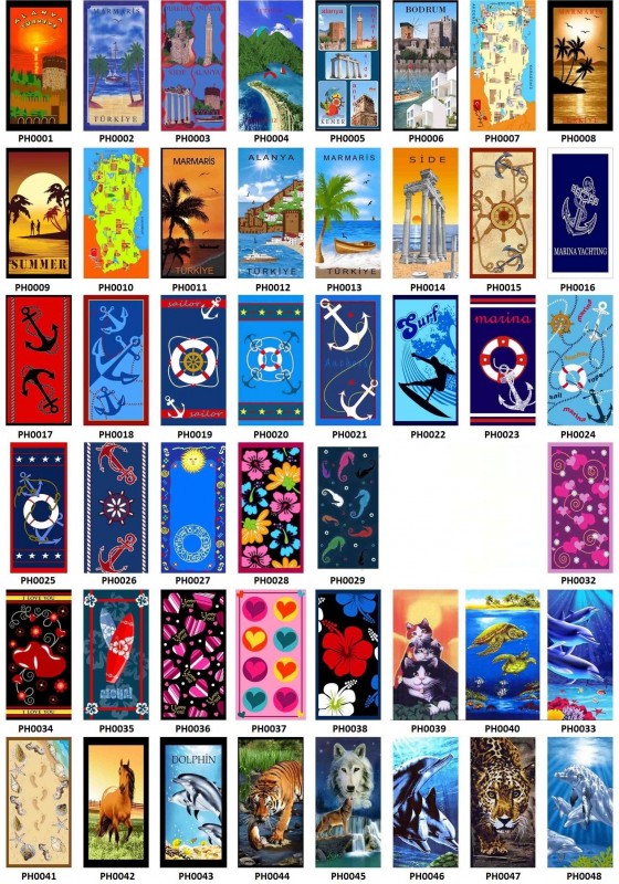 Toptan Plaj Havlusu / Beach Towel - İstanbul Mayo