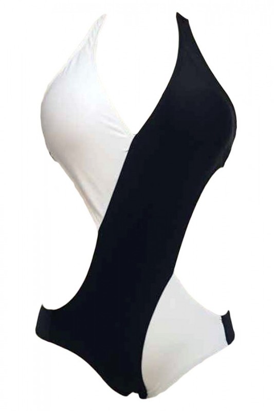 Siyah Beyaz Şık Mayokini - 3