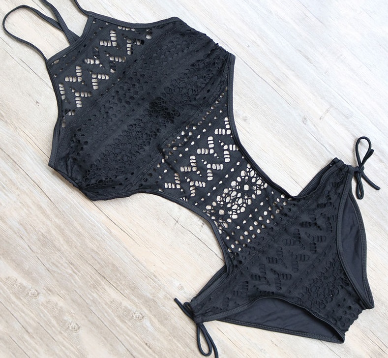 Siyah Dantel Mayokini - 2