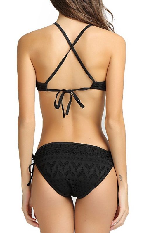 Siyah Dantel Mayokini - 6