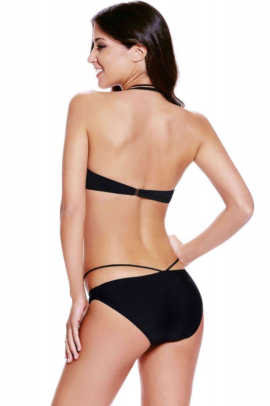 Siyah Süper Tasarım Bikini - 4