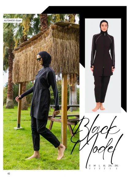 Su İtici Kumaş Toptan Tam Kapalı Mayo - 5 - İstanbul Mayo