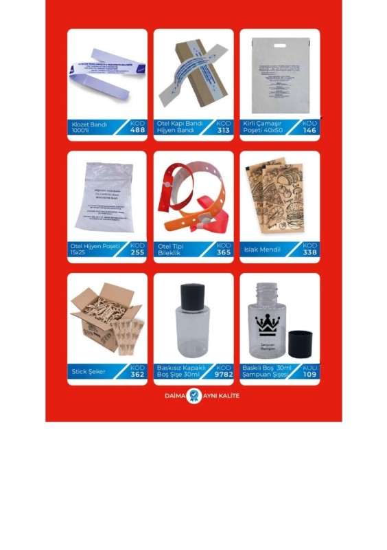 Otel Buklet || Hotel Guest Amenities - İstanbul Otel Malzemeleri