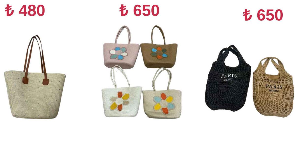 Toptan Hasır Çanta - 1