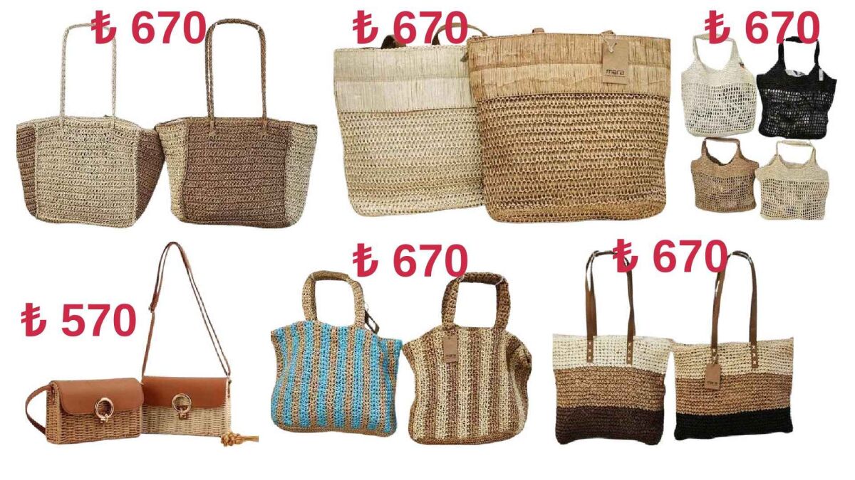 Toptan Hasır Çanta - 1