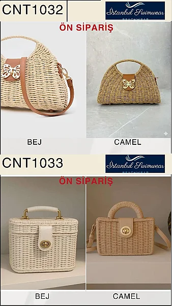 Toptan Hasır Çanta - İstanbul Mayo