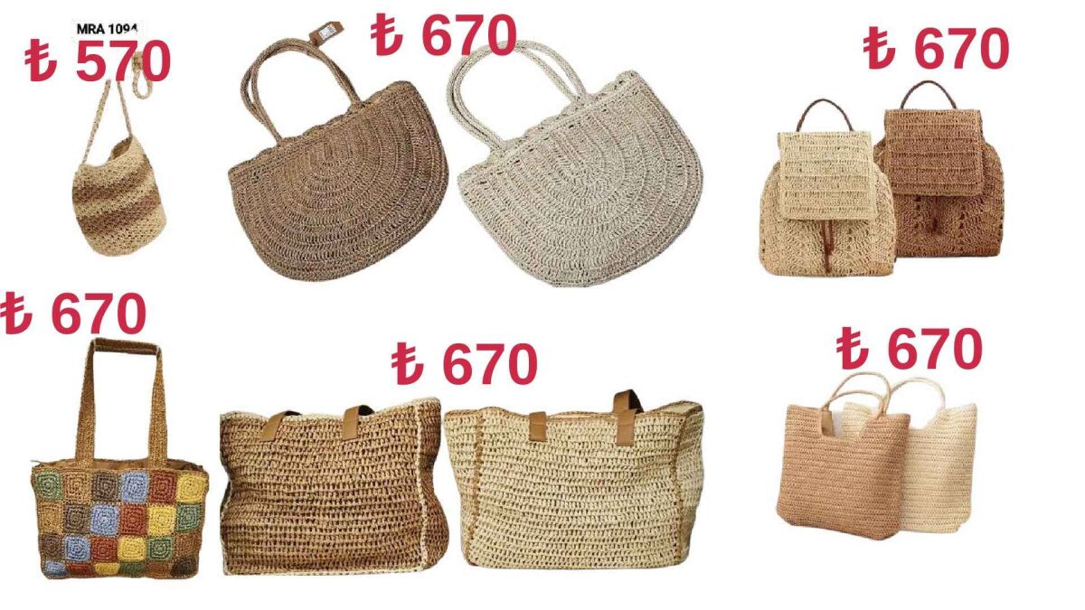 Toptan Hasır Çanta - 1