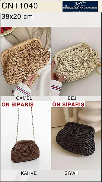 Toptan Hasır Çanta - İstanbul Mayo