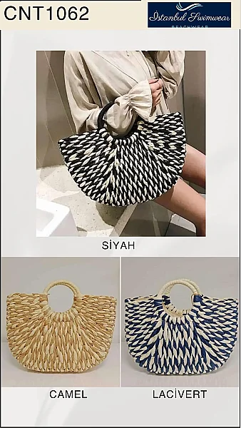 Toptan Hasır Çanta - İstanbul Mayo