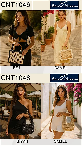 Toptan Hasır Çanta - İstanbul Mayo