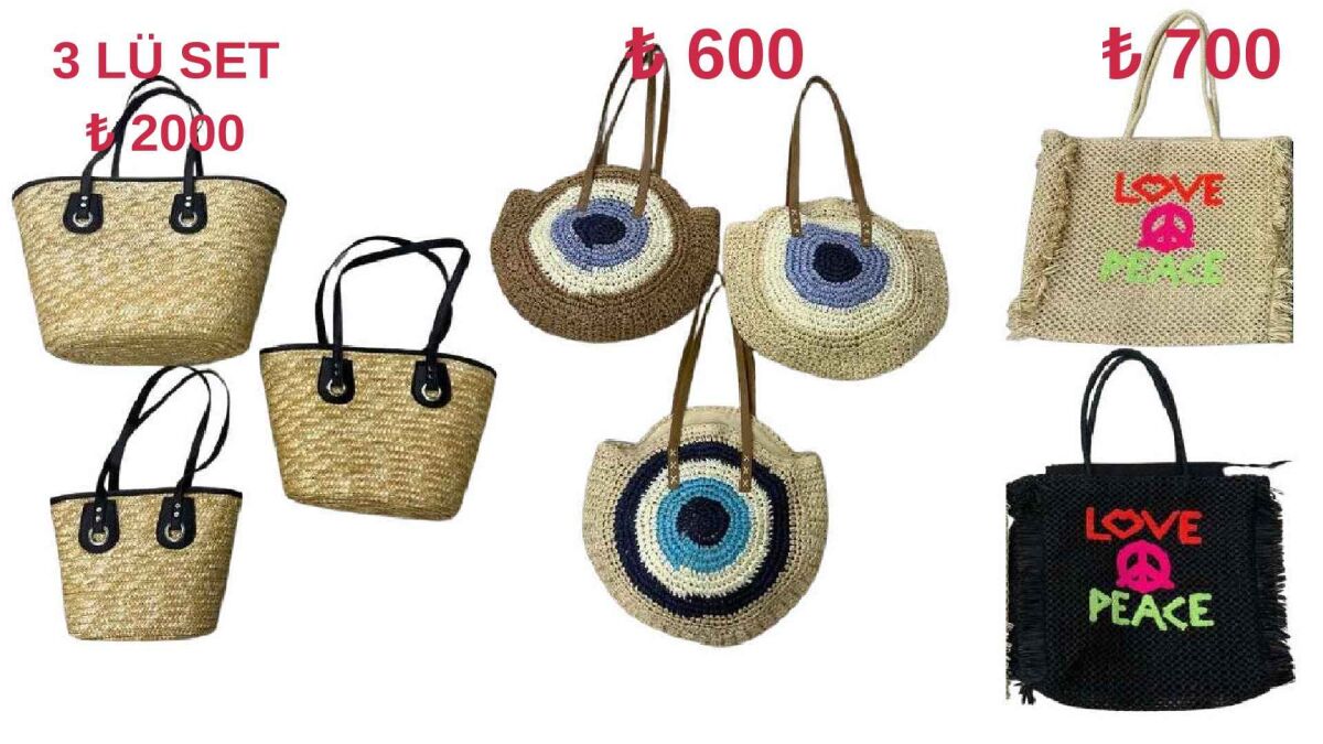 Toptan Hasır Çanta - 1