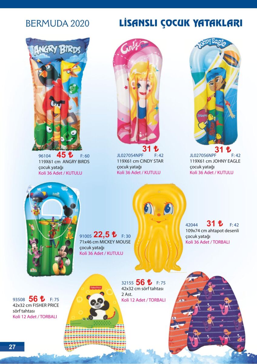 Toptan Lisanslı Çocuk Deniz Yatağı - 1