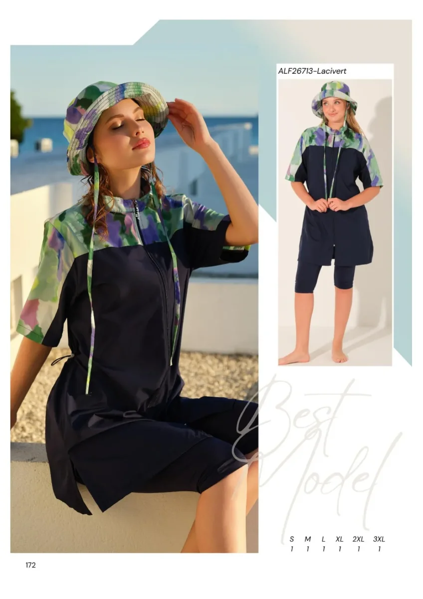 Toptan Lüks Yarı Kapalı Deniz Kıyafeti Avantajlı Paket - 1