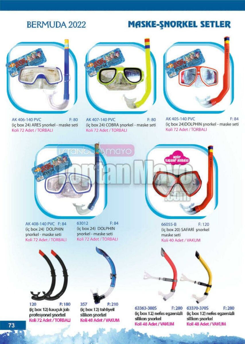 Toptan Maske Şnorkel Set 4 - 1