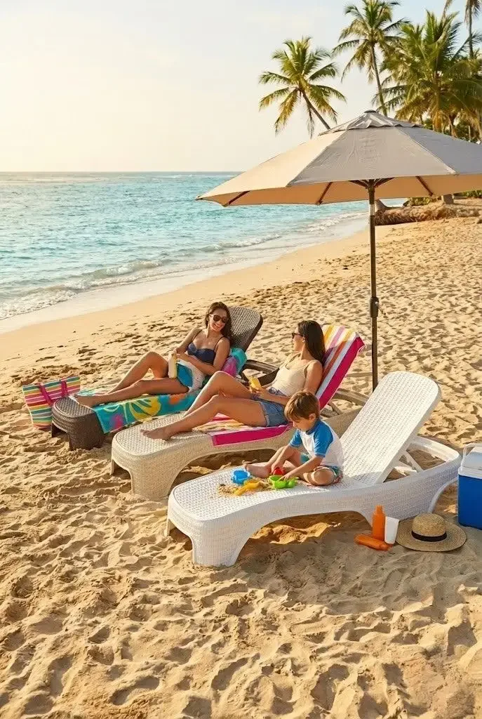 Toptan Lüks Rattan Şezlong Bodrum Kahve - 3