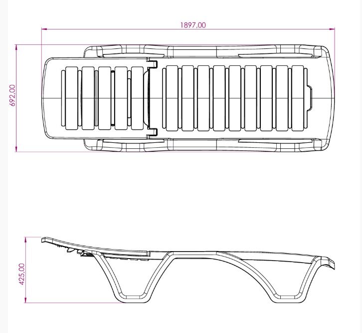 Toptan Ayarlanabilir Beyaz Plastik Şezlong – UV Katkılı, Dayanıklı - 2